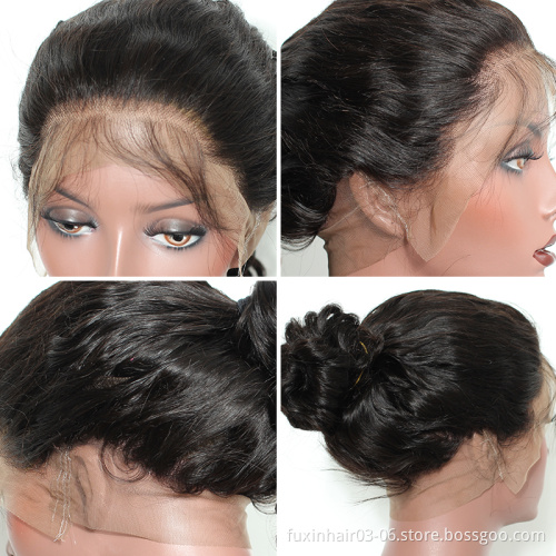 America Alibaba Virgin Bodywave Hd Lace Frontal Wigs For Sale Wholesale Cheap Prices 360 Wigs-nature For African Black Women